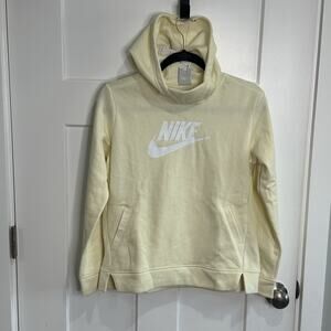 Nike Swoosh Hoodie NWT Butter Yellow Youth XL Athletic School Skater *See Descr